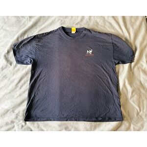 Big Dogs Bustin Ours To Save Yours Firefighter Graphic T-Shirt Navy Blue XL